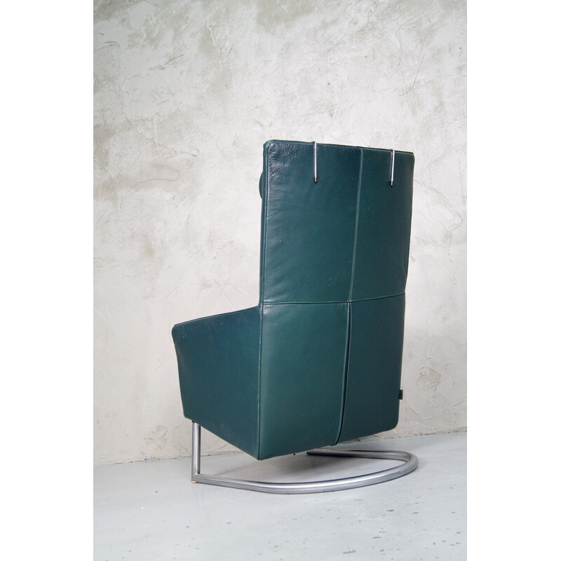 Vintage leather Madonna lounge chair by Gerard van den Berg for Montis, 1980