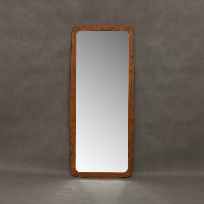 Vintage large Danish  J. Spejle teak mirror 1960