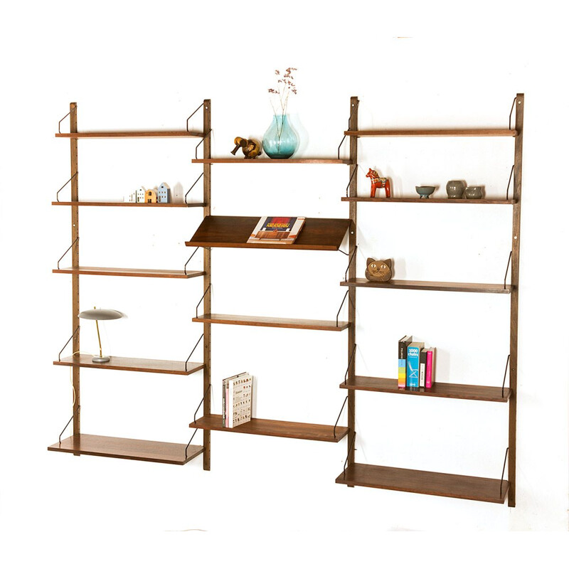 Vintage Danish rosewood wall unit by Poul Cadovius for Royal System