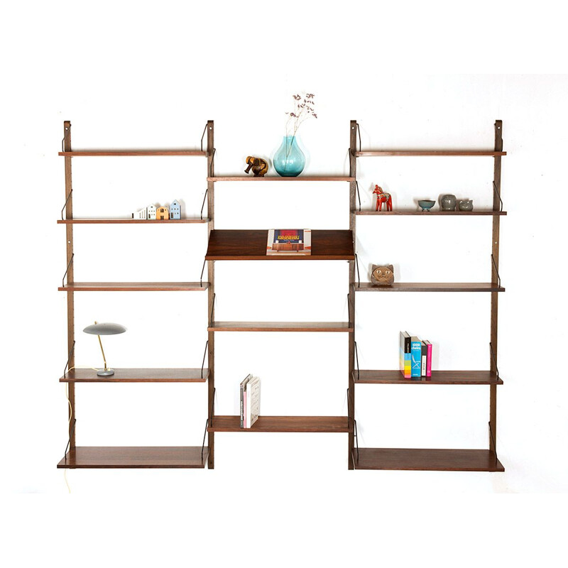 Vintage Danish rosewood wall unit by Poul Cadovius for Royal System