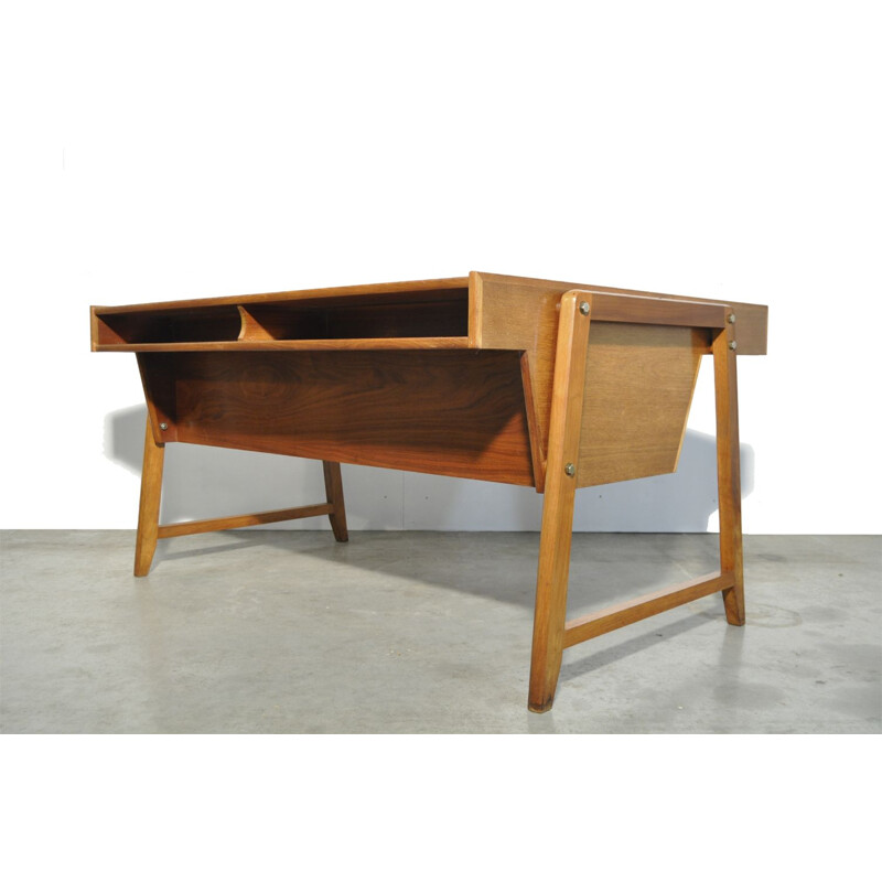 Vintage wooden desk by Clausen & Maerus for Eden, 1960s