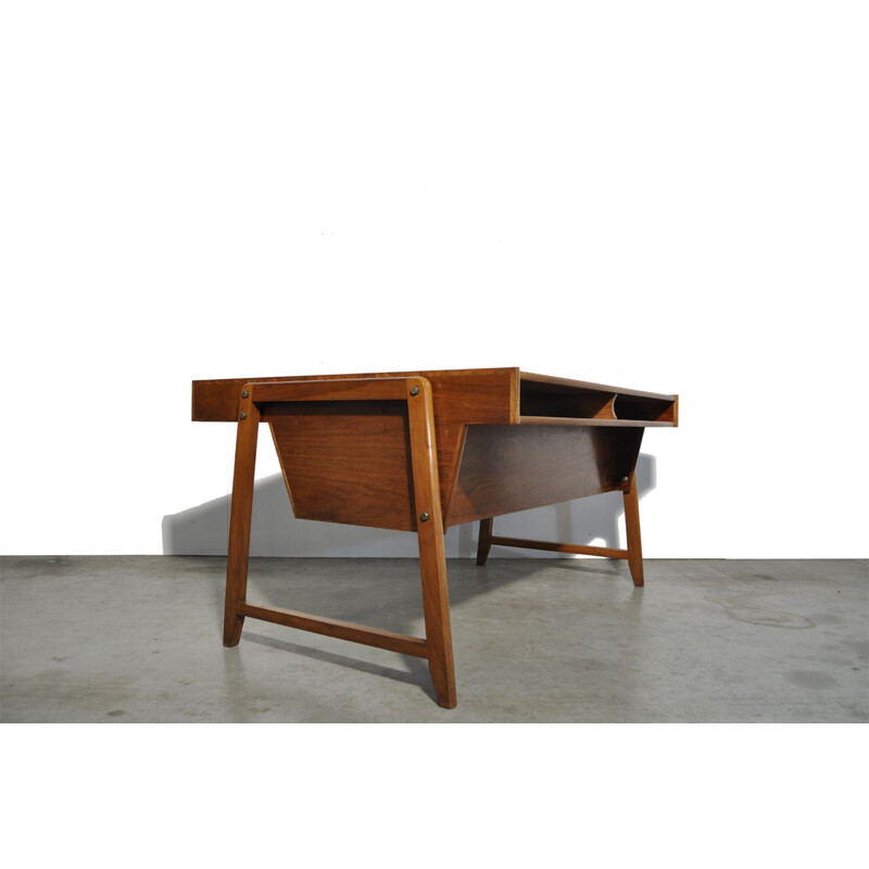 Vintage wooden desk by Clausen & Maerus for Eden, 1960s