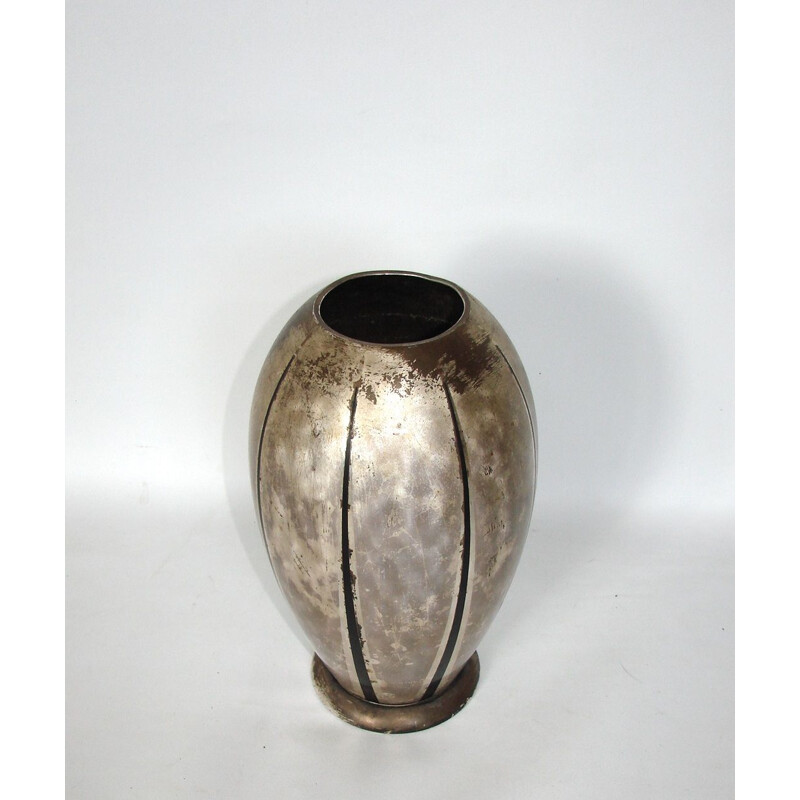 Vintage art deco vase by WMF Ikora, 1930s