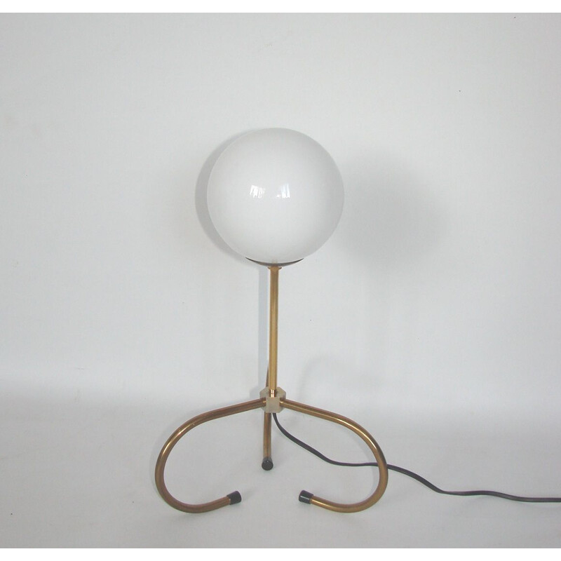 Vintage lamp in brass and glass, 1960s