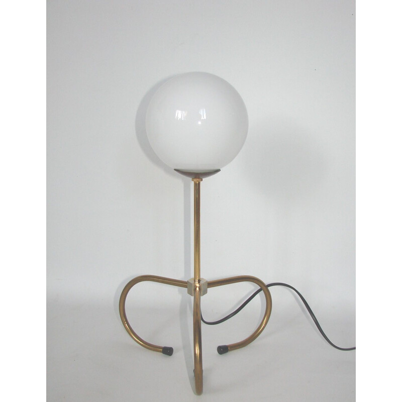 Vintage lamp in brass and glass, 1960s