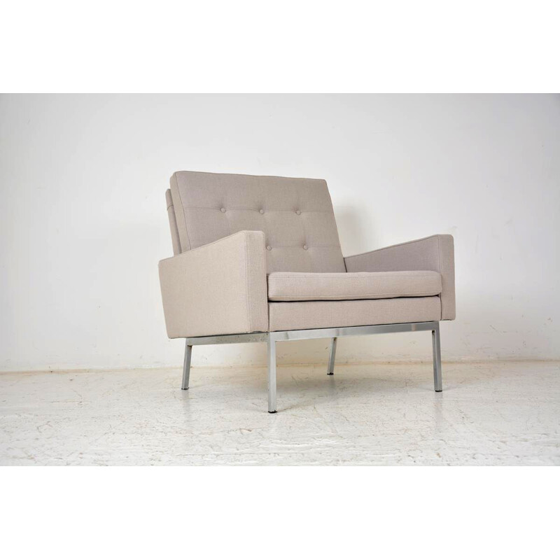 Vintage beige "parallel" chair by Florence Knoll, 1959