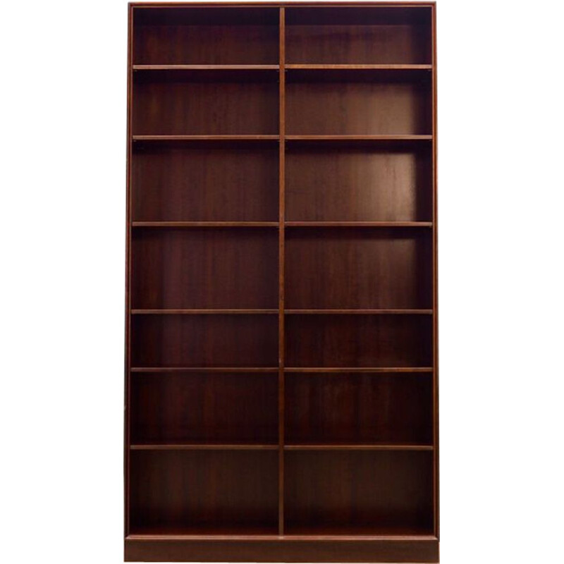 Vintage mahogany bookcase, Denmark, 1960-70s