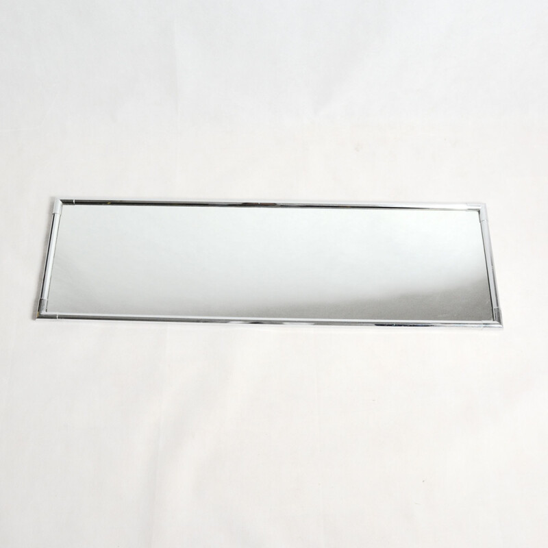 Vintage rectangular crystal mirror by Planilux, Germany, 1980s