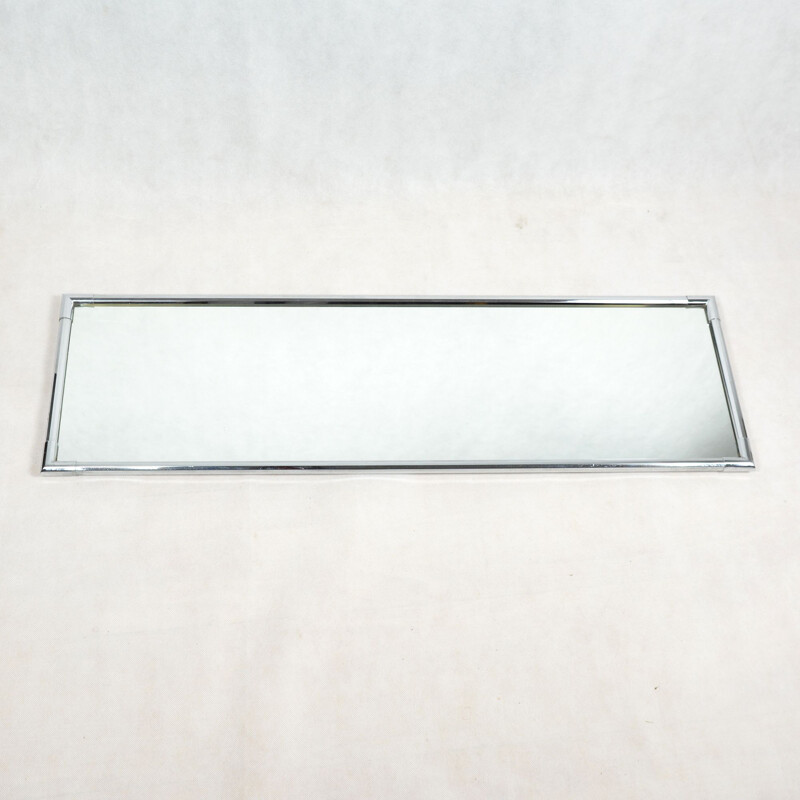 Vintage rectangular crystal mirror by Planilux, Germany, 1980s