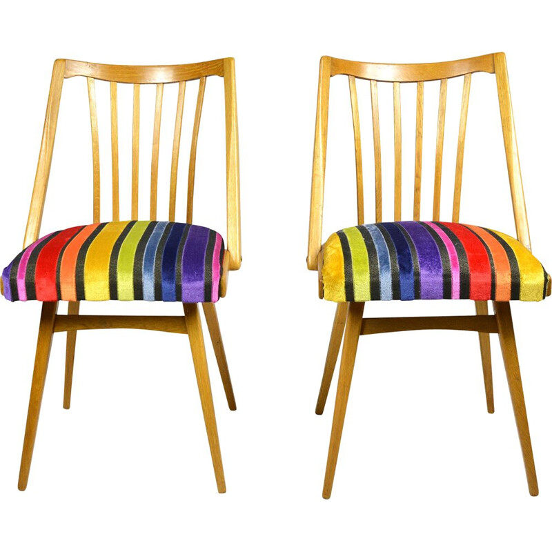Vintage pair of chairs, designed by A. Suman, Ton 1960