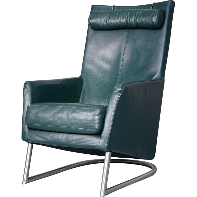 Vintage leather Madonna lounge chair by Gerard van den Berg for Montis, 1980