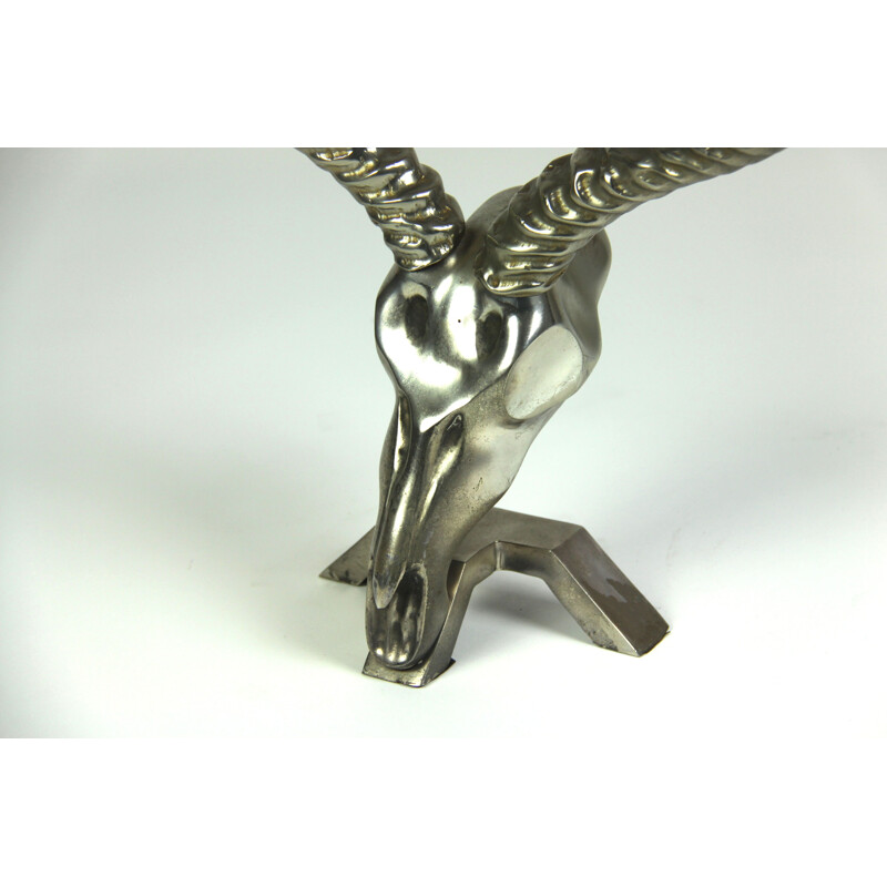 Vintage bronze bucrane sculpture by Dickran, 1970s