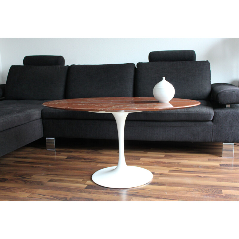 Vintage marble coffee table by Eero Saarinen from Knoll International, 1950s