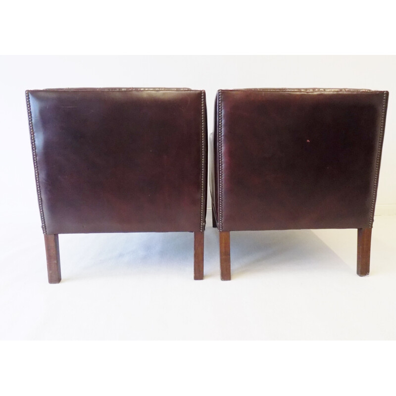 Set of 2 vintage Chesterfield club armchairs from Millbrook, 1960s