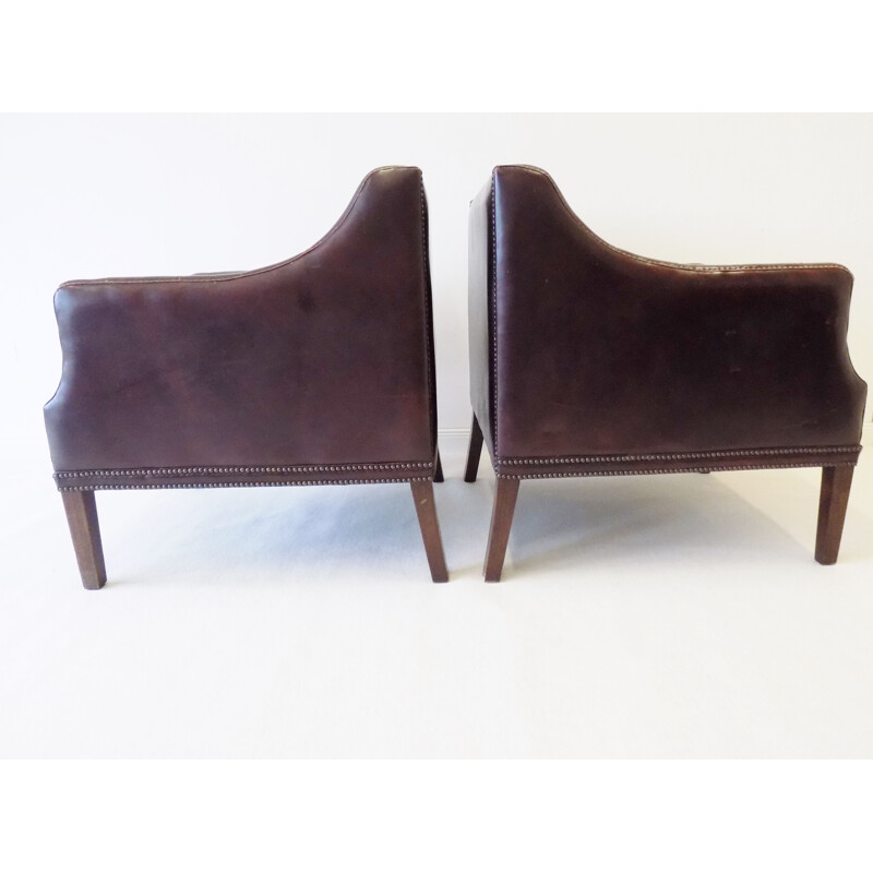 Set of 2 vintage Chesterfield club armchairs from Millbrook, 1960s