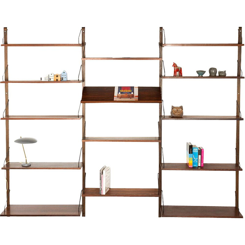 Vintage Danish rosewood wall unit by Poul Cadovius for Royal System