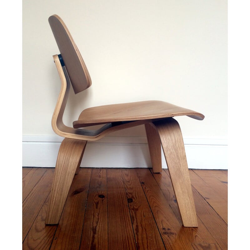 Herman Miller ashwood "LCW" chair, Charles & Ray EAMES - 1990s