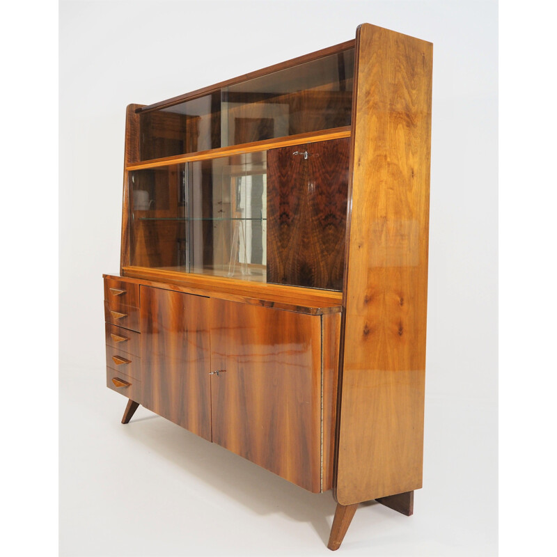 Vintage walnut buffet from Tatra, 1960s