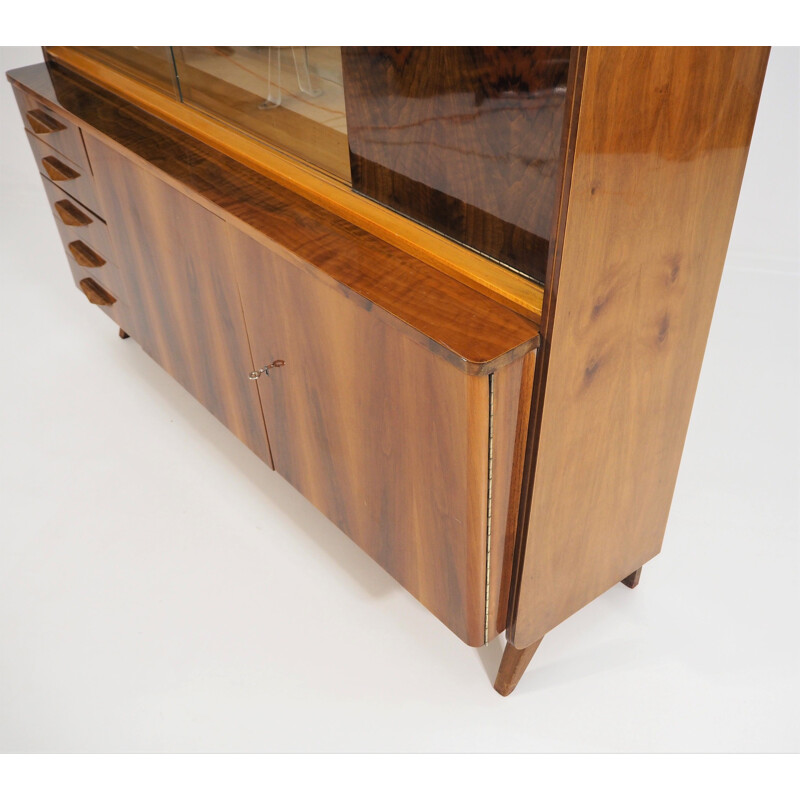 Vintage walnut buffet from Tatra, 1960s