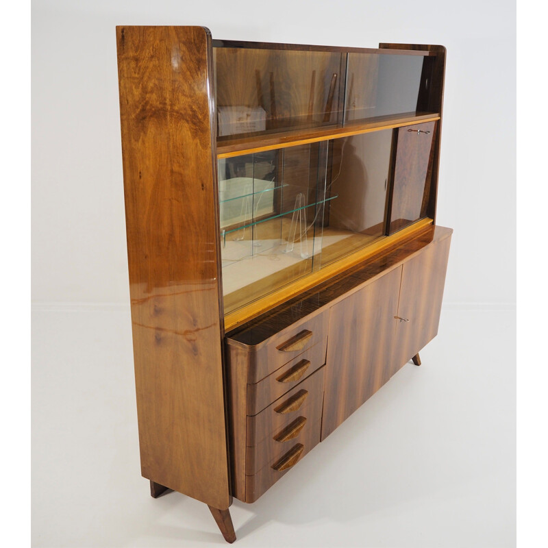 Vintage walnut buffet from Tatra, 1960s