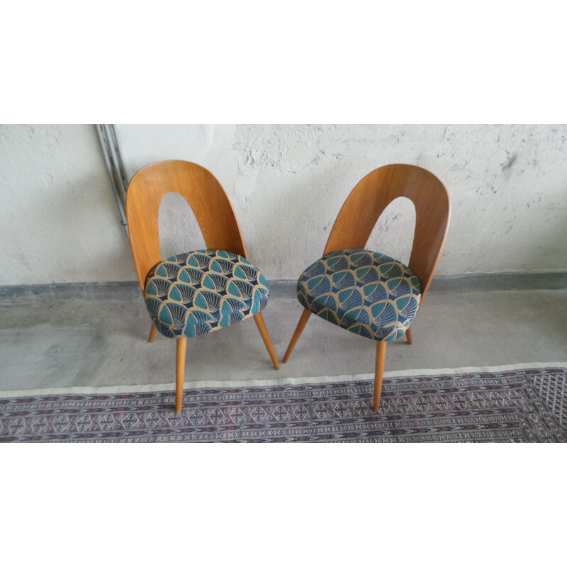 Set of 4 vintage dining chairs by Antonin Suman, 1960s