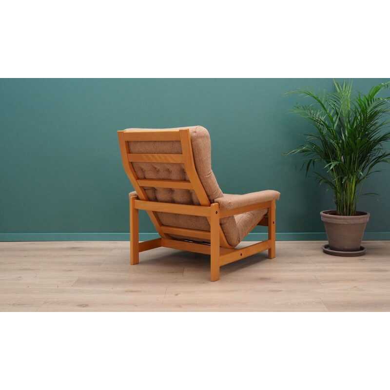 Vintage beech armchair, scandinavian design, 1960-70s