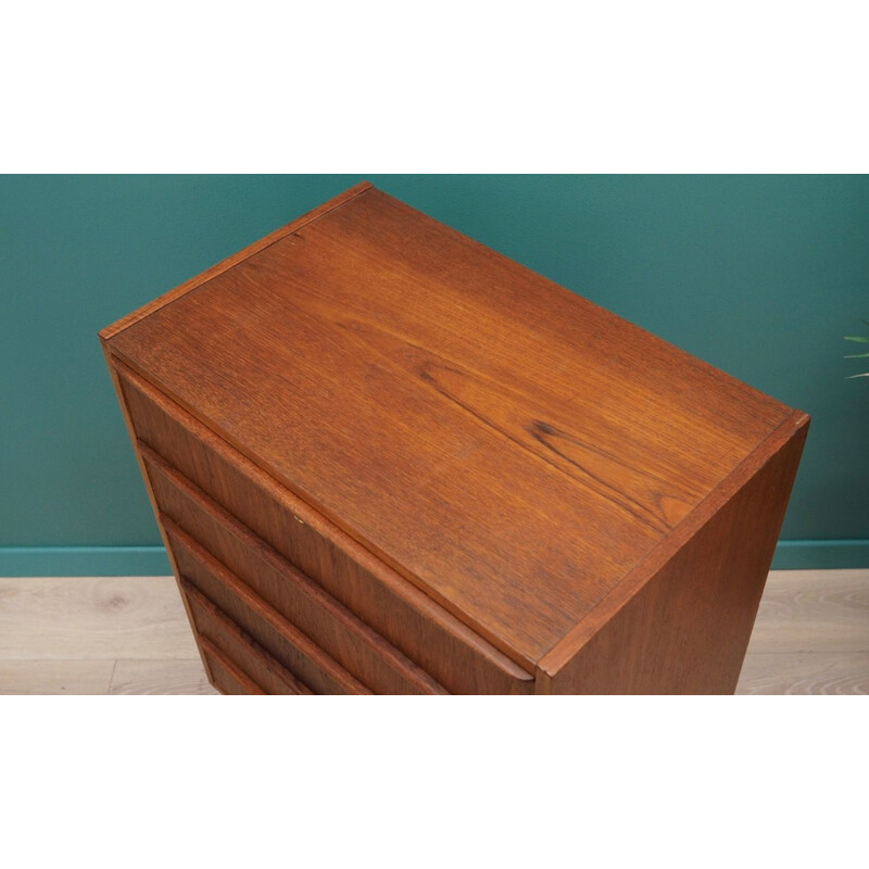 Vintage teak chest of drawers, 1960-70s