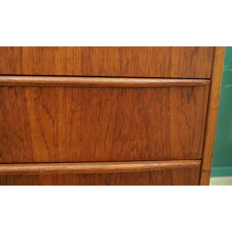 Vintage teak chest of drawers, 1960-70s