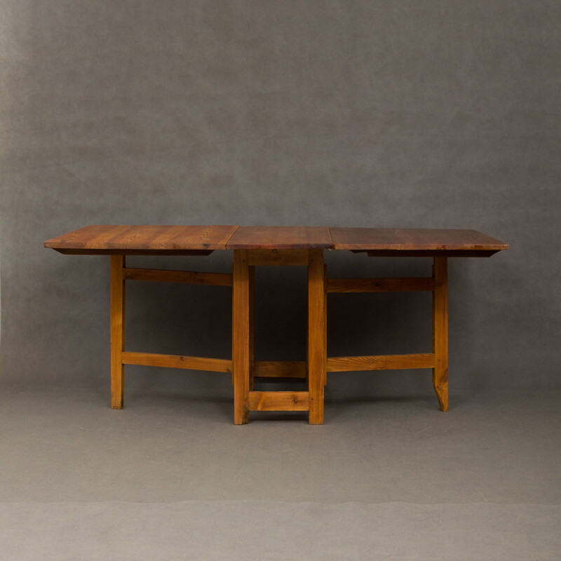 Vintage solid pine table, 1930s