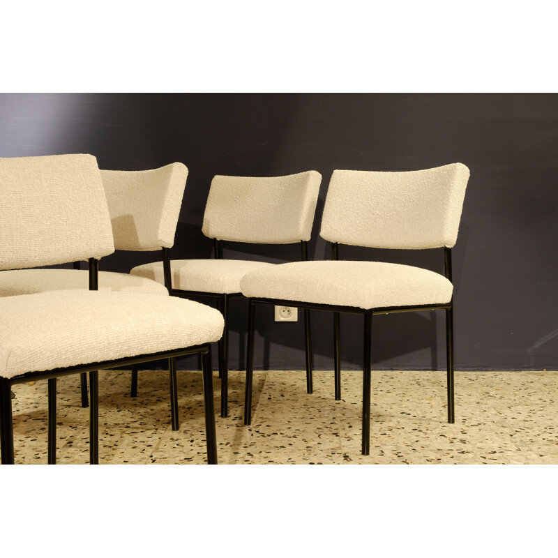 Set of 4 vintage chairs by J.A. Motte for Steiner, 1960