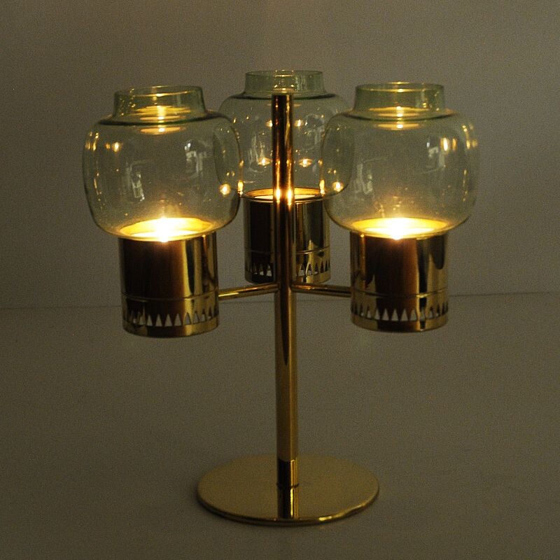 Vintage candle holder L67 by Hans-Agne Jacobsson, Sweden, 1950s