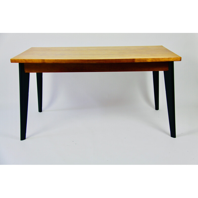 Vintage beech dining table, 1950s