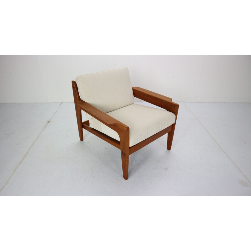 Vintage teak armchair by Arne Wahl Iversen for Komfort, Denmark, 1960s