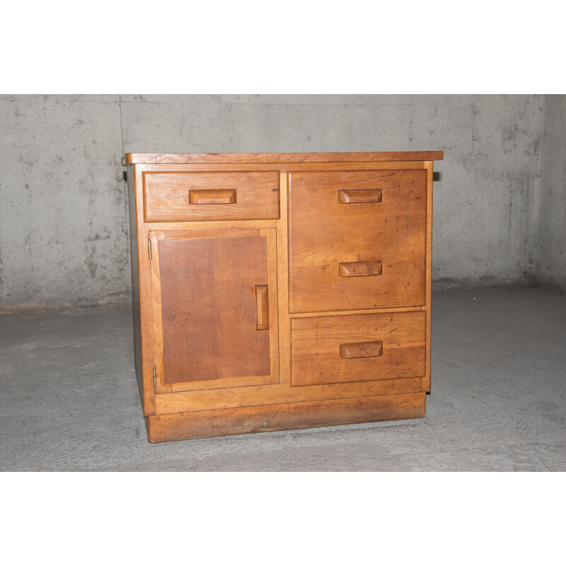 Vintage oak chest of drawers, 1940s