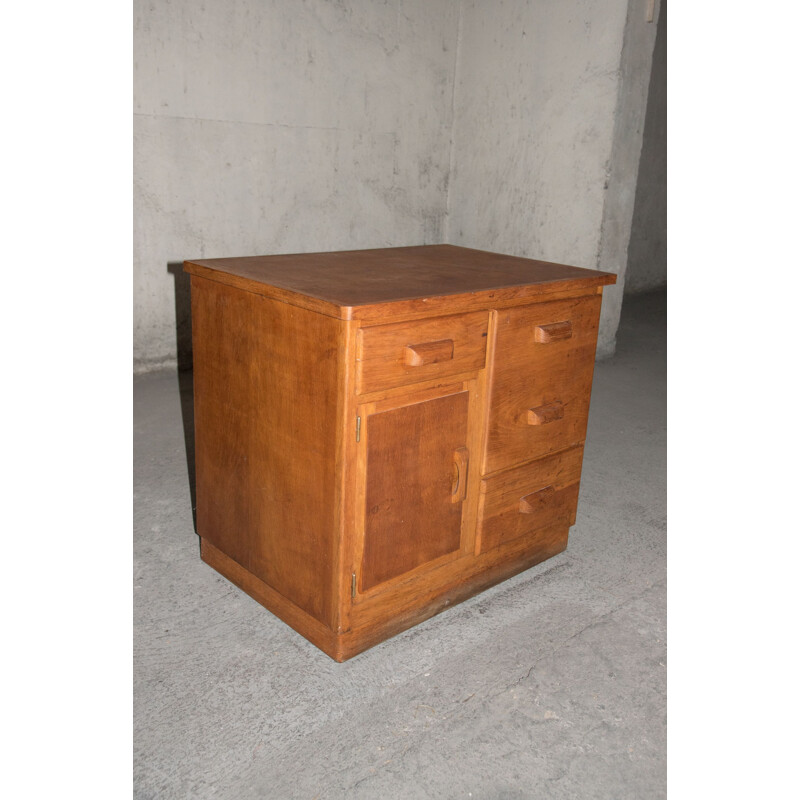 Commode vintage en bois de chêne, 1940