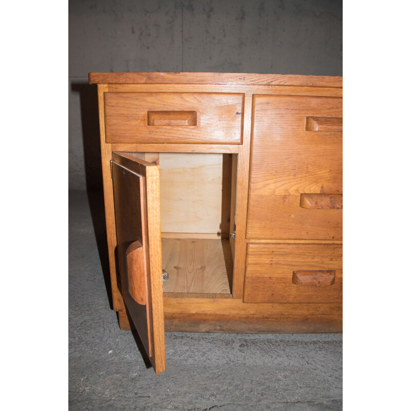 Vintage oak chest of drawers, 1940s