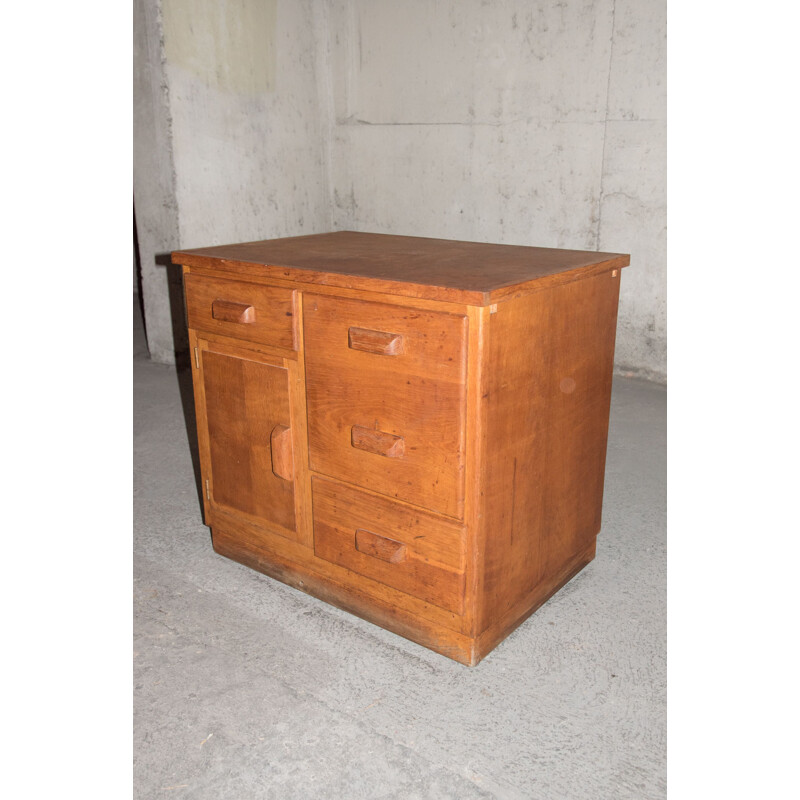 Commode vintage en bois de chêne, 1940