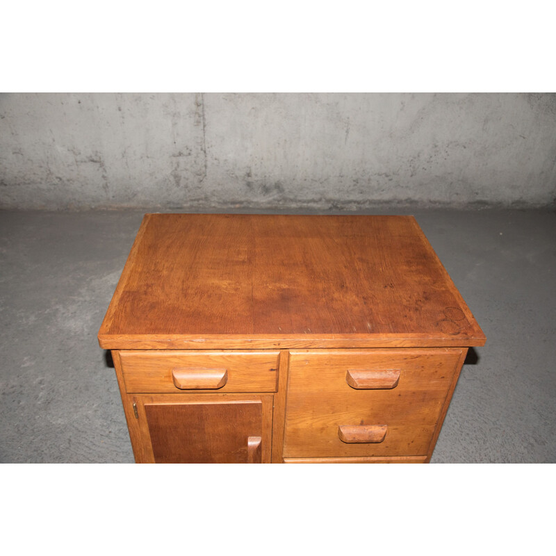 Vintage oak chest of drawers, 1940s