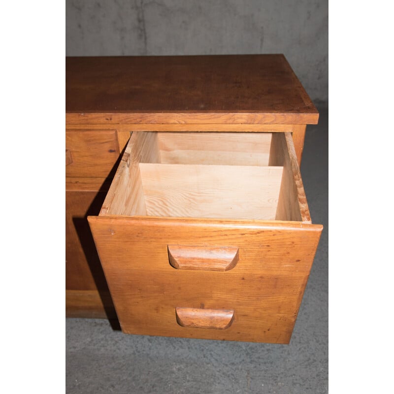 Vintage oak chest of drawers, 1940s