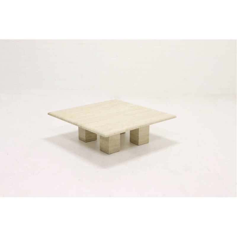 Vintage travertine coffee table, Italy, 1970s