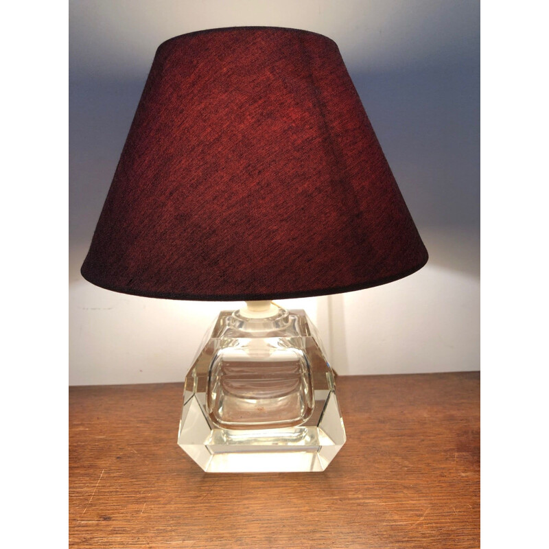 Vintage Baccarat crystal lamp, 1950s
