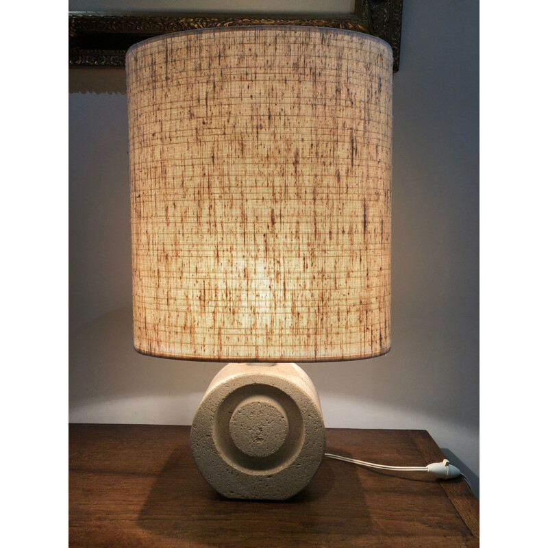 Lampe vintage en pierre par Albert tormos 1970
