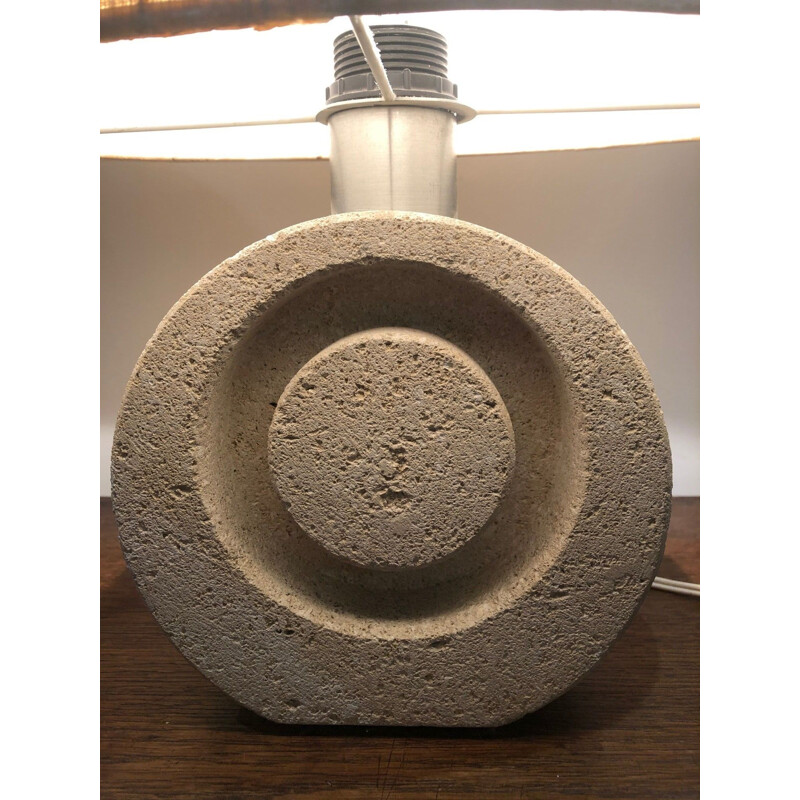 Lampe vintage en pierre par Albert tormos 1970