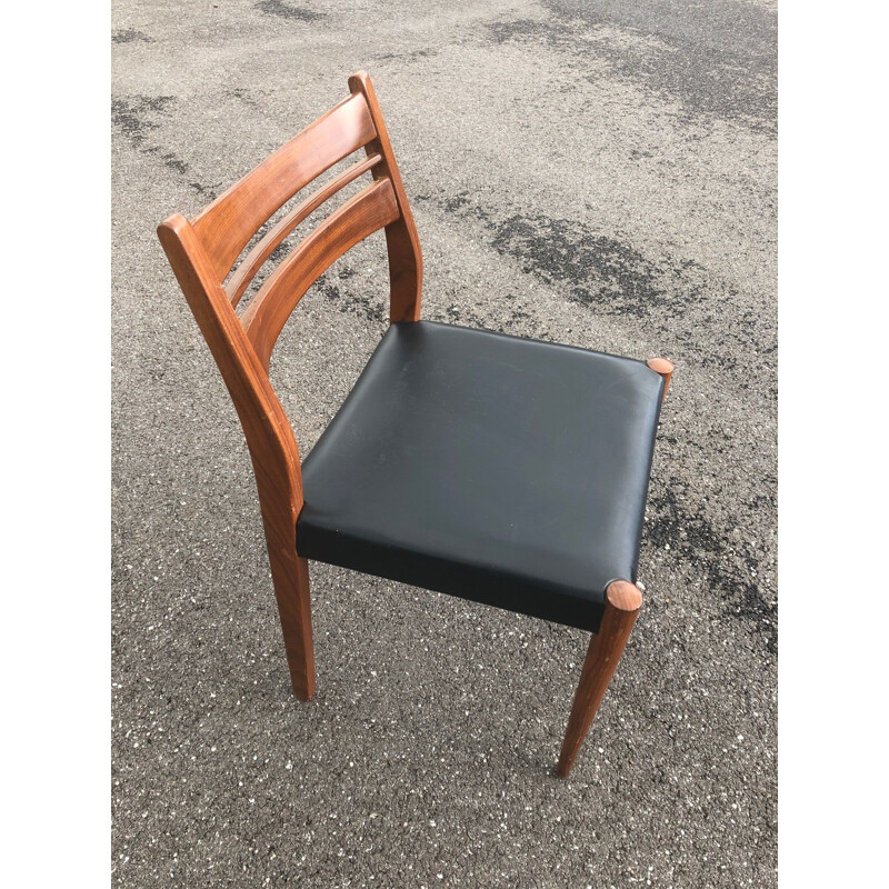 Set of 10 vintage chairs Scandinavian 1970s