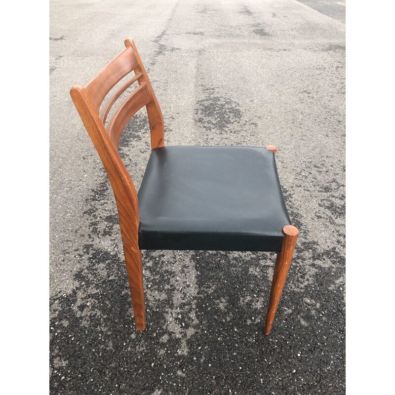 Set of 10 vintage chairs Scandinavian 1970s