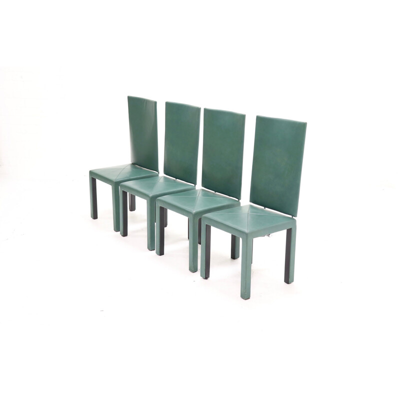 Set of 4 vintage Arcara dining chairs by Paolo Piva for B&B Italia, 1980s
