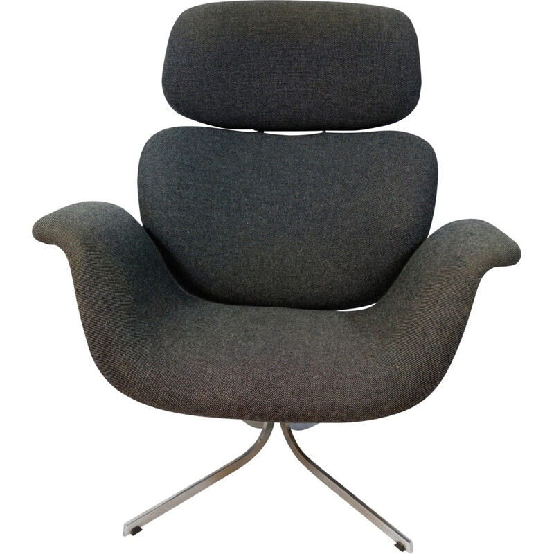 "Big Tulip" armchair in grey fabric, Pierre PAULIN - 1960s