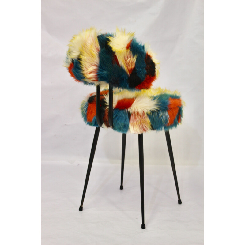 Vintage Pelfran chair with patterns, 1970s
