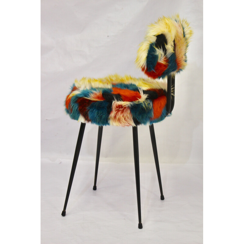 Chaise vintage Pelfran à motifs, 1970
