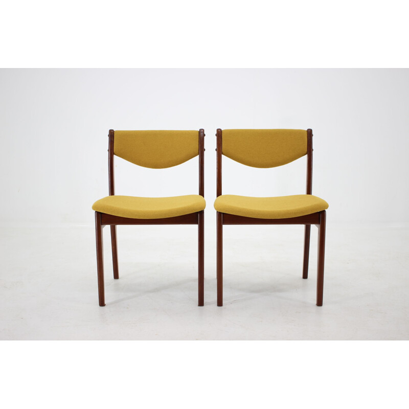 Set of 6 vintage teak dining chairs, Denmark, 1960s